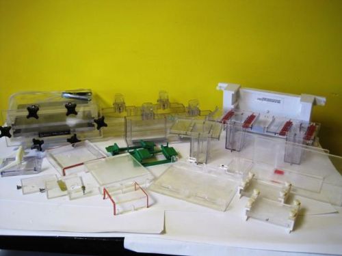 Huge lot of Bio-Rad Bellco Electrophoresis Items Plastic Casting Stand