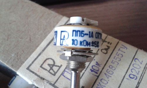1x 10k ppb-1a 1w ussr single turn wirewound potentiometer variable resistor for sale