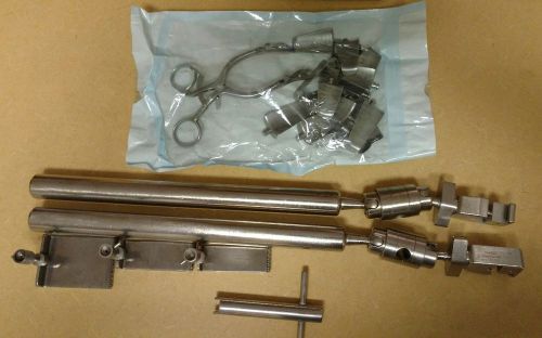 Lot of Codman 50 4582 Retractor Parts 50 1356 1396 1393 1395 1394 1397 1392