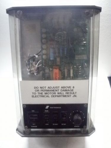 SAFTRONICS DG2-10-2 NEMA 2HP 240VAC DC DRIVE TESTED!!