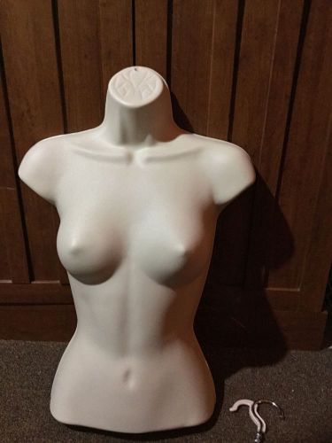 1-Female Mannequin, White Torso Form