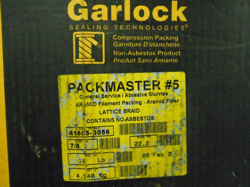 New garlock packmaster #5 lattice braid 7/8&#034; ........... wh-09 for sale