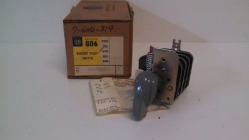 NEW OLD STOCK! ALLEN-BRADLEY 3 POS. SPRING RETURN SELECTOR SWITCH 806-H997993/1