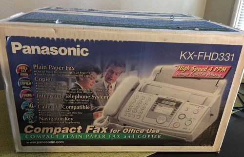 Brand New Panasonic KX-FHD331 Plain Paper Compact Fax / Copier