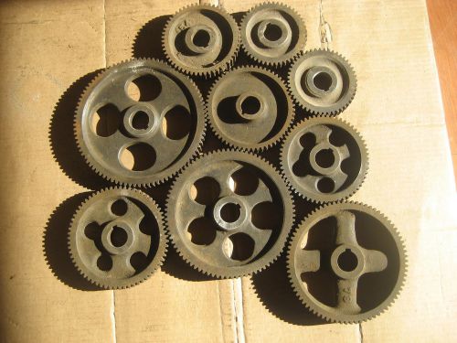 south bend lathe 14 1/2 gears  48-48-54-60-60-66-78-84-90