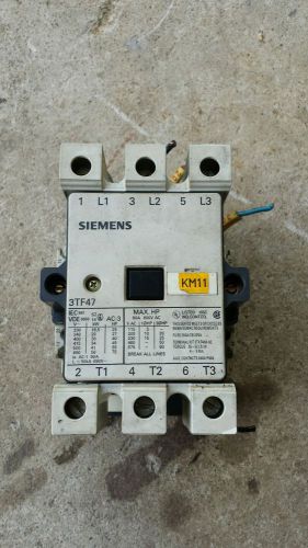 Siemens 3TF4722-OAG2 Contactor 25/45HP 3PH 24vdc Coil W/ Aux Relays &amp; 3TX7462-2E