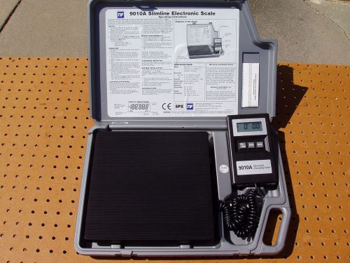 TIF 9010A SLIMLINE ELECTRONIC REFRIGERANT CHARGING RECOVER SCALE HVAC NICE COND