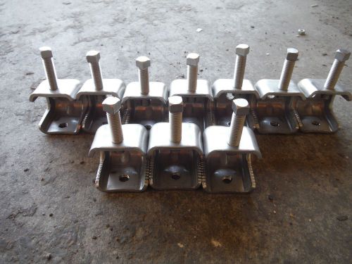 3/8&#034; conduit beam clamps stainless (10pcs) for sale