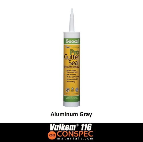 Geocel Pro Gutter Seal ALUMINUM GRAY 10.3 oz Sealant