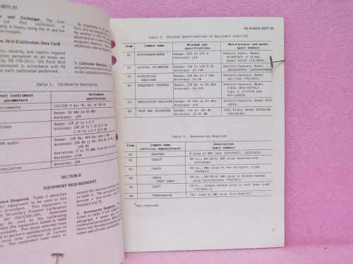 Military Manual SG-1144/U Signal Generator Calibration Procedure (1/17/84)