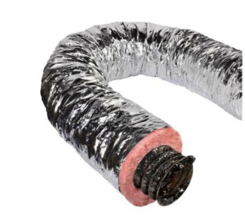 NEW 12 in. x 25 ft. Insulated Flexible Duct R6 Silver Jacket HVAC