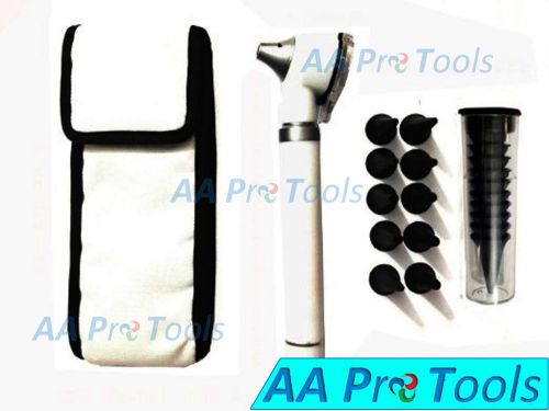 AA Pro: Fiber Optic Mini Otoscope White Color (Diagnostic Set)