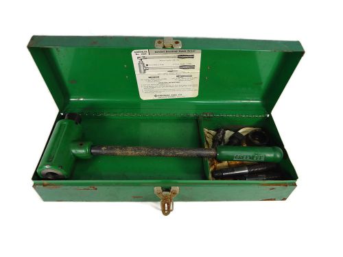 GREENLEE 1804 RATCHET KNOCKOUT PUNCH PULLER DRIVER SET