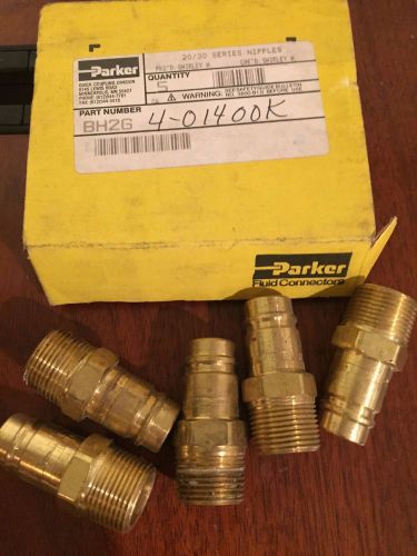 Parker 20/30 series nipples brass push-lok hose barb bh2g, box of 5 for sale