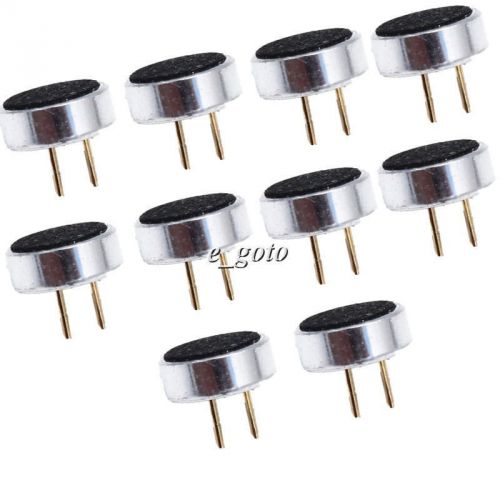 10pcs Electret Microphone 6*2.2mm Microphone Capacitive Precise 52DB Sensitivity