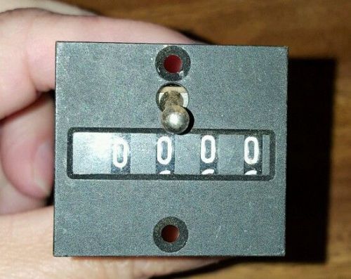 Vintage Sodeco Geneve Swiss TCeZ4E 4 digit Impulse Counter Untested FREE SHIP