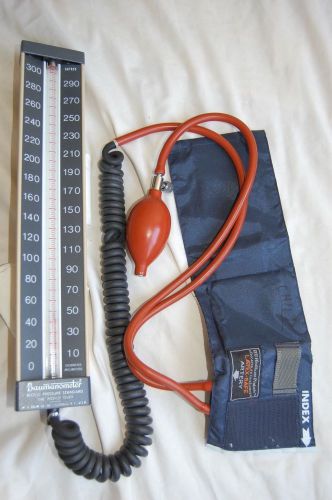 Baumanometer Wall-Mounted Blood Pressure Gauge w/ Patient Cuff