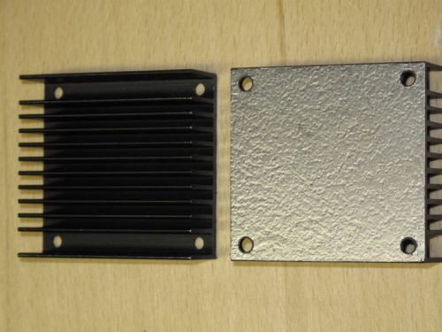 New Black Heatsinks 2 1/4 x 2 3/8 x 3/4 (lot of 20)