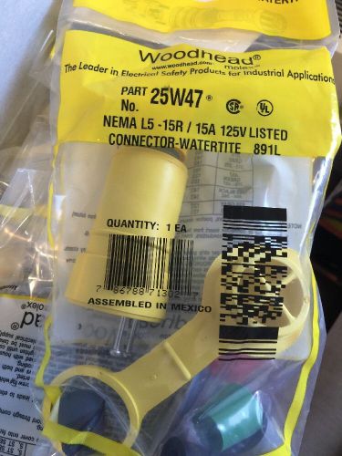 Watertite Woodhead 25W47 Nema L5-15R 125V Connector