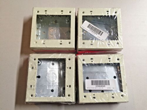 Wiremold v5748-2 ivory switch receptacle device box 2-gang for 500 &amp; 700 raceway for sale