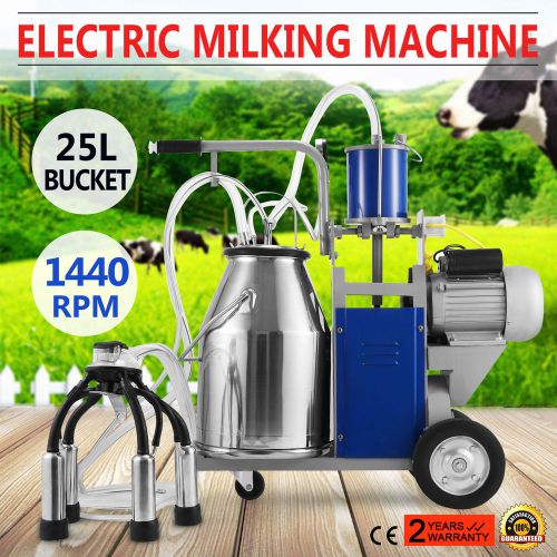 Electric Milking Machine For farm Cows Bucket 304 Stainless Steel Bucket