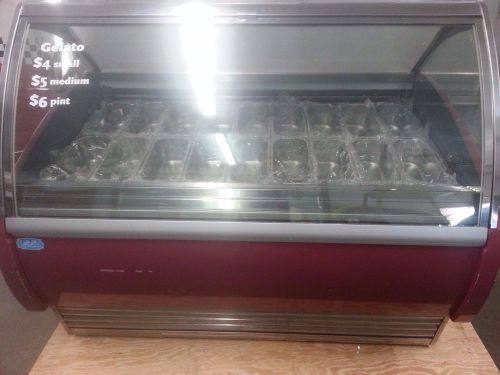 Carpigiani G9 Ice Cream Gelato Display Case W/New pans