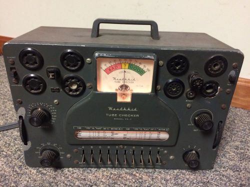 Vintage Heathkit Model TC-3 Vacuum Tube Tester Checker - Lights Up / Powers On