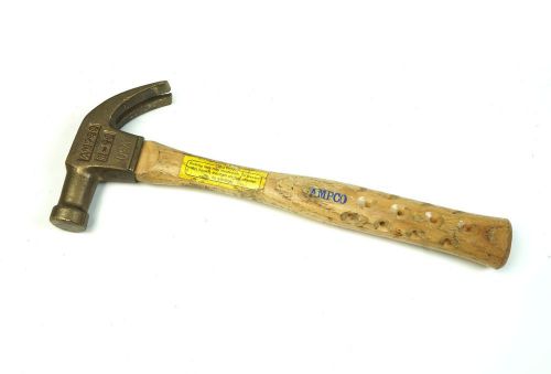 Ampco 1 lb  h-20 albr claw hammer non-sparking non-magnetic, wooden handle 13&#034; for sale
