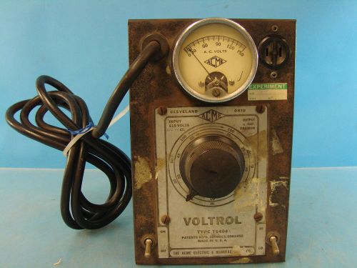 Vtg acme electric variac voltrol type t1404 works early 1920s-30s radio repair for sale