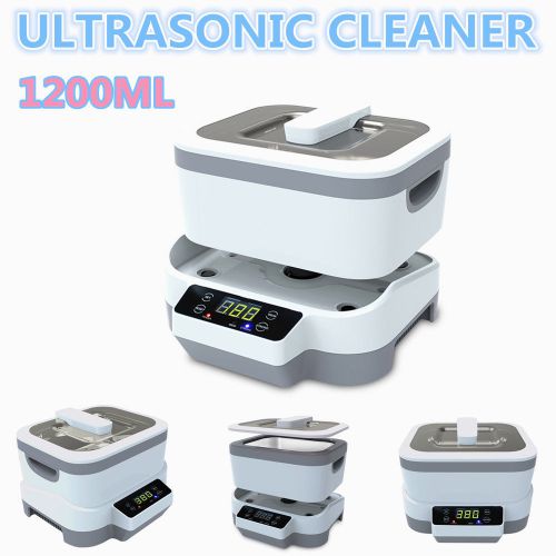 1.2L Household Digital Ultrasonic Cleaner Jewelry Watches Dental Vegetable Bath