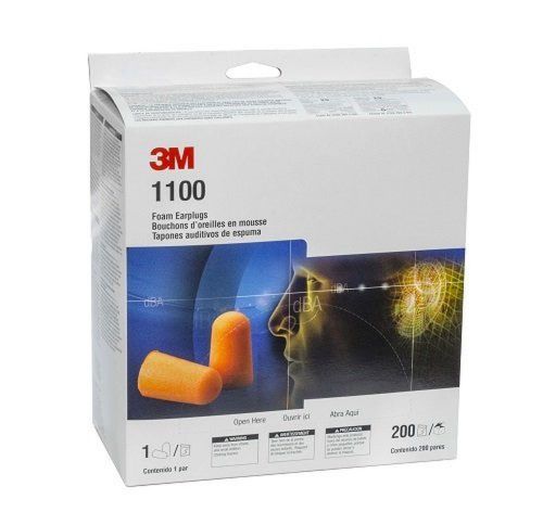 3M 1100 Foam Ear Plugs 200-Pair