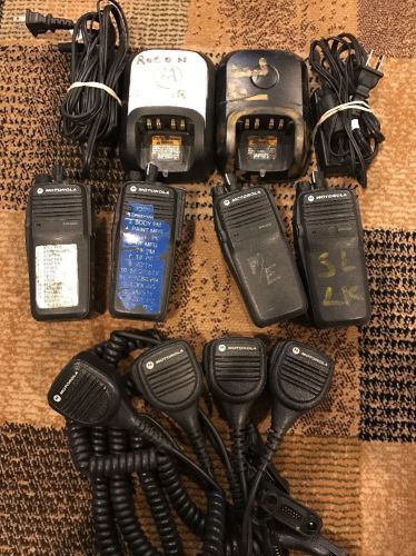 Lot of (4) Motorola MOTOTRBO XPR 6350 Two Way Radios UHF 403-470 AAH55QDC9LA1AN