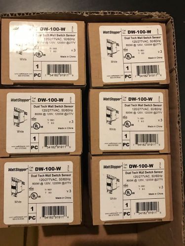 Wattstopper dw-100-w dual tech lot of 6 for sale