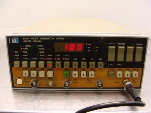 HP / Agilent / Keysight 8112A Pulse Generator 50 MHz TESTED &amp; GUARANTEED!