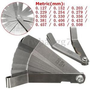 Metric Valve Offset Feeler Gauge 0.020 - 0.019mm 16 Blade Length 100mm Useful US