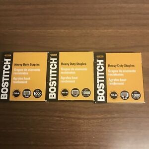 Bostitch Heavy Duty Staples 13/32&#034; Leg Length 1000/1 Box (SB35PHD-1M) Box Lot