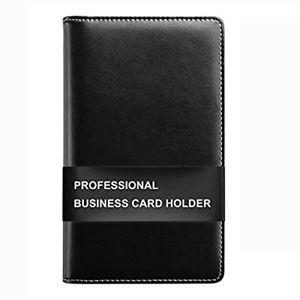 Sooez Leather Business Card Book Holder, Professional Business Cards Book PU