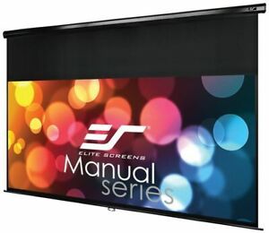 Elite Screens Manual 95&#034; 2.35:1 Pull Down Projector Screen AUTO LOCK