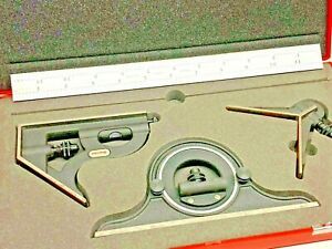 Starrett 12&#034; Combination Set with Square, Center and Non-Reversible Protractor