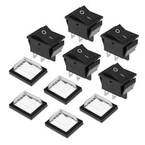 Boat Rocker Switch Waterproof CaseToggle Switch ON/OFF AC 250V/16A 125V/20A 5pcs