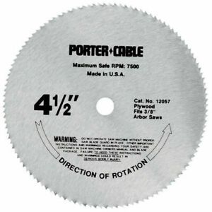 PORTER-CABLE 4-1/2-Inch Circular Saw Blade, Plywood Cutting, 120-Tooth 12057 NEW