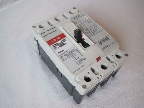 Cutler hammer, ehd 14k, ehd3060, 60a, 3-pole, 480v, f-frame, circuit breaker for sale