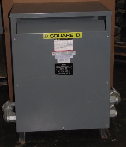 Square d ee150t3h 150kva 150 kva h.v.: 480 l.v.: 208y/120 3ph transformer for sale