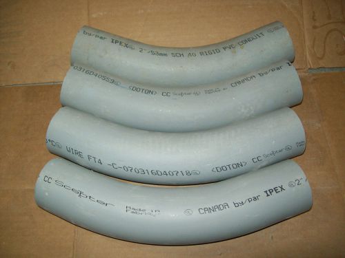 NEW****IPEX   2&#034; PVC 45 degree standard radius elbows Sch 40 Rigid**17 Available