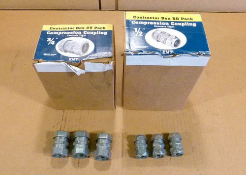 Emt compression coupling concrete tight 18x tc-612 3/4&#034; 45x tc-611 1/2&#034; for sale