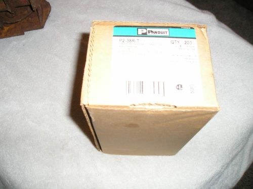 200 PANDUIT P2-38R-T PRESSURE TERMINAL CONNECTORS Ring Terminal NIB