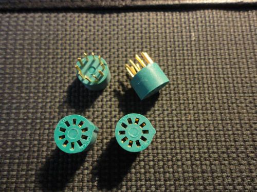 4PCS TRANSISTOR &amp; I.C.SOCKET 10 PIN GOLD CINCH # 10-ICS MADE IN U.S.A.