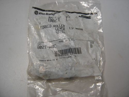 Allen bradley 802t-w4c forked steel roller lever arm 1.5&#034; radius series b nib for sale