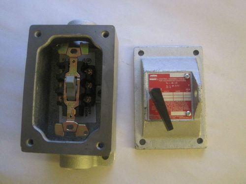 Crouse Hinds DS415 Hazardous Loc Enclosure w/ Square D Switch 3PH 30A 600VAC NNB