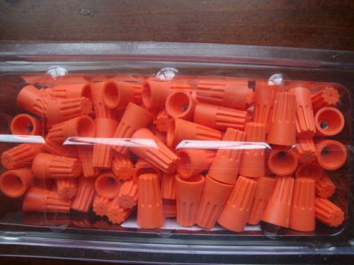 Orange wire-nut wire connectors - 100 pack  act for sale